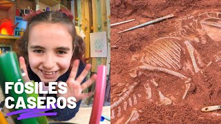 Fósiles de dinosaurio Experimentos y manualidades ¡Yo lo puedo hacer [upl. by Nerine948]