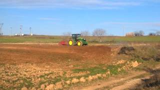 john deere 6150r preparing fields riper in greece [upl. by Eerdna]