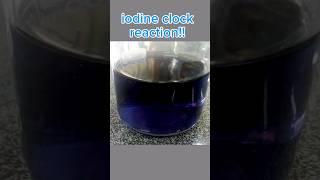 Iodine Clock reaction science experiment chemistry schoolproject shorts [upl. by Myrle]