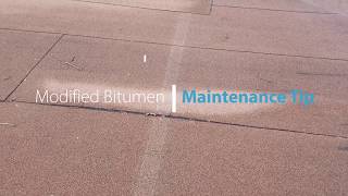 Flat Roof Maintenance  Modified Bitumen Blisters [upl. by Snilloc]