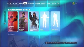 New Fortnite shop 19th January Return Cloaked Shadow Skin Assault trooper skin Chill Count Skin [upl. by Jo-Anne814]