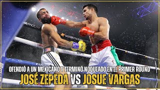 ¡Karma al Instante Ofendió a un Mexicano y Terminó Noqueado en el Primer Round 😤  Zepeda vs Vargas [upl. by Martelle]