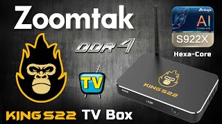 Zoomtak King S22 Amlogic S922X Hexa Core 4K TV Box Review [upl. by Kristian844]