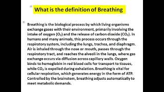 what is the definition of breathing [upl. by Guillaume]