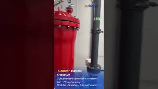 ADVANCEES  ARKQUA500  500 m3d  Containerized Seawater Desalination System reverseosmosissystems [upl. by Carree]