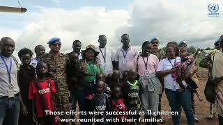 Eleven abducted children reunited with their parents in Eastern Equatoria [upl. by Syl]