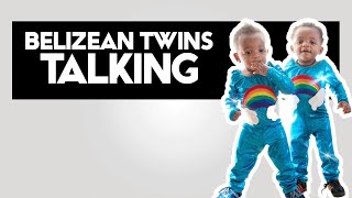 Belizean twins having a conversation [upl. by Ecidnac280]