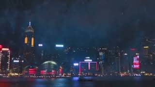 Fireworks Display HongKong CNY Celebration 2024 [upl. by Eilojne571]