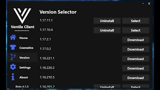 Ventile Client Beta Release  Version Launcher and more   Surge client 11812  Tutorial [upl. by Oswal847]