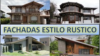 FACHADAS de CASAS ESTILO RUSTICO [upl. by Radnaskela828]