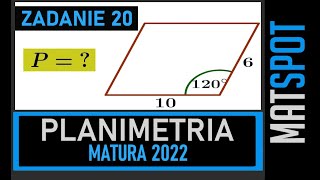 Planimetria  zadanie maturalne [upl. by Burrton]