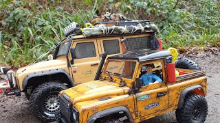 Scale RC Defender D90 PickUp Mudding 4x4 mudding  MN90  MaxeeRc [upl. by Esile295]