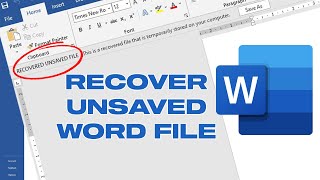 How To Recover Unsaved Word Documents [upl. by Schwenk]