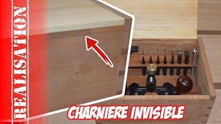 une boite fabriquée avec des outils à main  55  couvercle charnière invisible et finition [upl. by Norina]