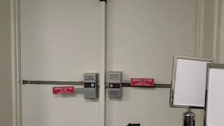 Detex Emergency Exit Alarm Door at SAC [upl. by Picco]