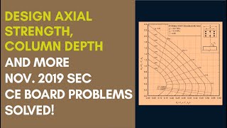 SEC Nov 2019 CE Board Exam Problems on Rectangular Tied Column and Flat Steel Bar Solved [upl. by Welby353]