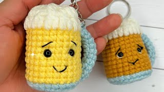 Llavero tejido a crochet para el Dia del padre llaveritos TEJIDOS super facil para principiante [upl. by Xylia]