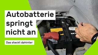 Autobatterie springt nicht an Das steckt dahinter [upl. by Pritchard]