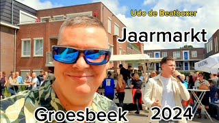 Jaarmarkt Groesbeek 2024 Reporter Udo de Beatboxer [upl. by Ecinwahs]