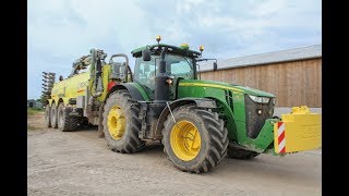 JOHN DEERE 8370R PICHON Slurry Tanker  CORNEELOUVET [upl. by Eras571]