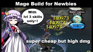 SUPER CHEAP Mage Build for Newbies No Lvl 4 Skills  Toram Online [upl. by Elvia]