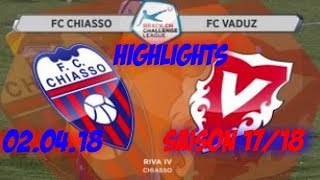 Highlights Fc Chiasso vs Fc Vaduz 020418 [upl. by Halik]