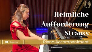 Strauss Heimliche Aufforderung Op 27  PIANO ACCOMPANIMENT [upl. by Ahsaret990]