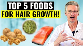 THESE ARE THE TOP 5 FOODS FOR HAIR GROWTH [upl. by Gizela]