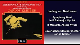 Ludwig van Beethoven Symphony No4 in B flat major Op 60  III Menuetto Allegro Vivace [upl. by Lockwood]