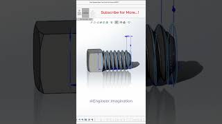 Square Head Cup Point Set Screw EngineerImagination shorts solidworks viralshorts 3d [upl. by Drawoh]