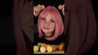 Mukbang Eating Colorful Macaroons ASMR [upl. by Vasily209]