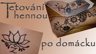 DIY Henna tetování  Jak na to [upl. by Ahsinaw]