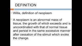 Introduction to Neoplasia Part 1 [upl. by Haidabez]