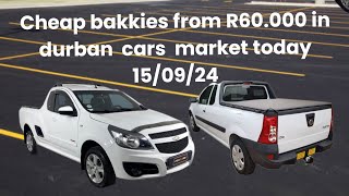 cheap bakkies from R60000  mileages today in sunday cars market 150924 [upl. by Linnell506]