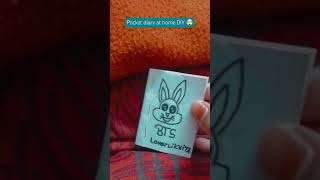 How to make a pocket diary at home😱😱 craft creativity cutting cute [upl. by Ahmad]