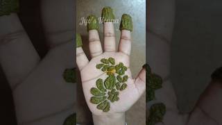 Simple hand designs using natural hennashortsfeed henna mehandi gorintaku trendingshorts [upl. by Delle]