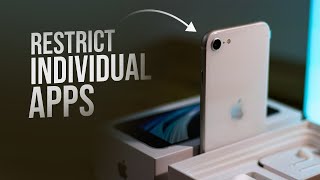 How to Restrict Individual Apps on iPhone tutorial [upl. by Borlase361]