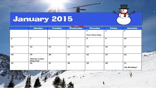 How to make a calendar in Microsoft Word [upl. by Ueik]