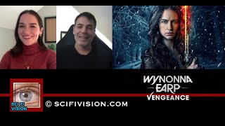 SciFi Vision Exclusive  Melanie Scrofano amp Tim Rozon  Wynonna Earp Vengeance  90524 [upl. by Etnovahs342]