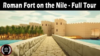 Full Tour of a Roman Fort on the Nile  3D Model [upl. by Yankee447]