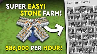 Minecraft Stone Farm Tutorial  FAST amp CHEAP  586000 PH [upl. by Adnarim]