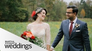 Thea and Rachit’s TwoDay Multicultural North Carolina Wedding  Martha Stewart Weddings [upl. by Ynney]