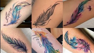 New Feather 🪶 Tattoo Designs Feather Tattoo Idea tattoo design for coverup [upl. by Deevan46]