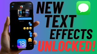 How to Use New Text Effects in Messages in iOS 18 on iPhoneiPad  Hindi [upl. by Idrahs]