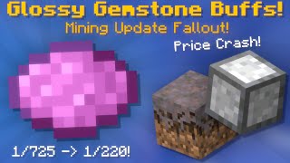 Glossy Gemstone Buffs Major Price Drops Insane Gemstone Powder Setup Hypixel Skyblock News [upl. by Anayet]