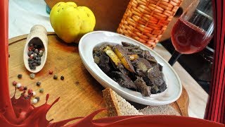 Куриная печень с айвой и с грузинскими нотками  Как вкусно приготовить печень [upl. by Dorree]