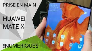 Huawei Mate X  Prise en main du smartphone pliable de Huawei  MWC 2019 [upl. by Kasevich93]