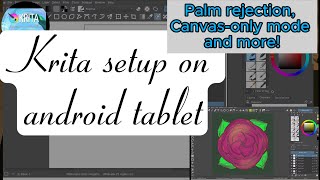 How to setup Krita for beginners android tablet for Digital Drawing  Samsung tab S9 Draw with me [upl. by Thesda64]