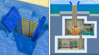 I Built a Secret Base Under The Ocean in Minecraft [upl. by Ael970]