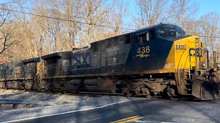 CSX Mixed Freight  Woodbine MD 121523 trains railroads csxt csxtrains mixedfreighttrains [upl. by Katherin]